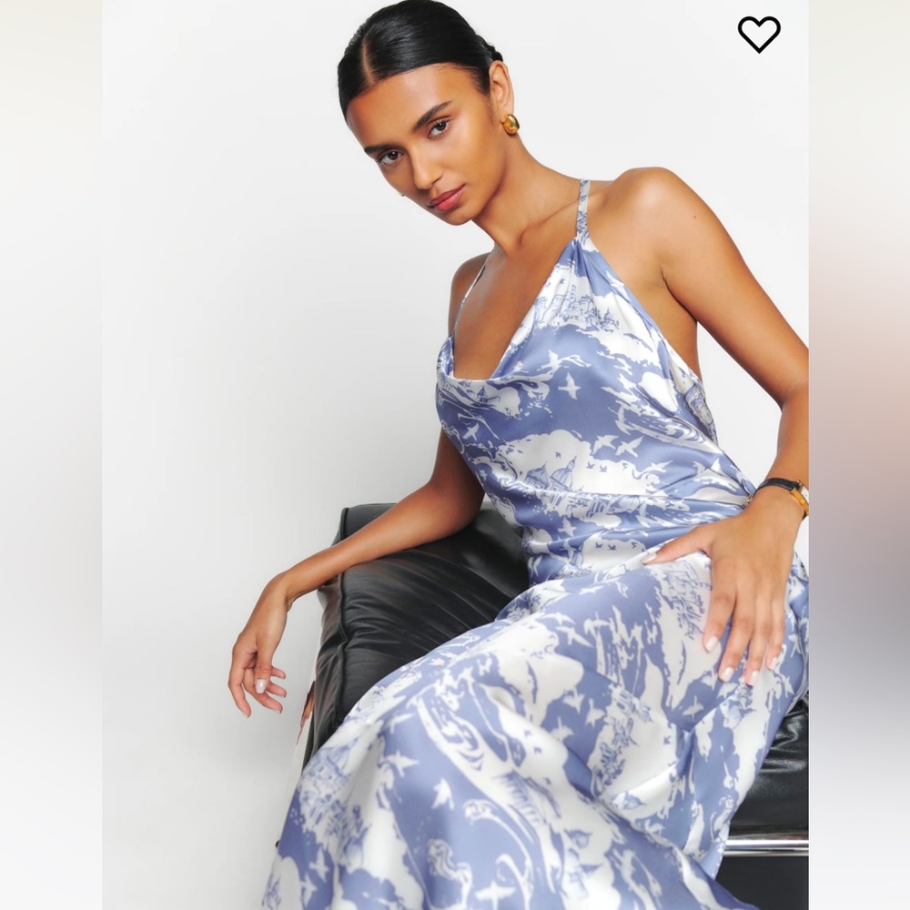 NWT Reformation Torin Silk Dress Fantasy - Size M
